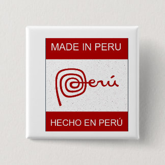 Made in Peru Pinback Button