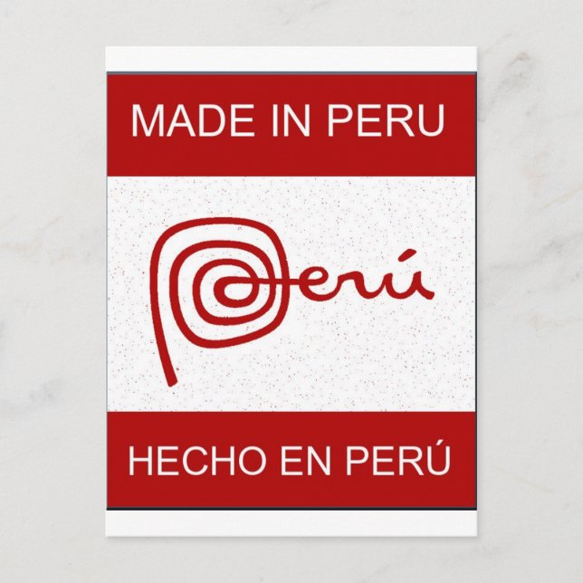 Made In Peru Postcard (Front)