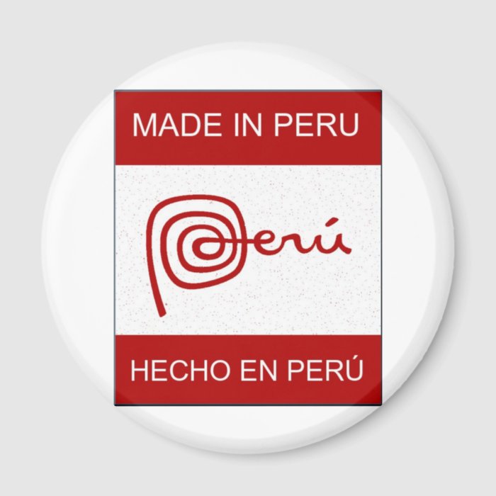 Made In Peru Refrigerator Magnet