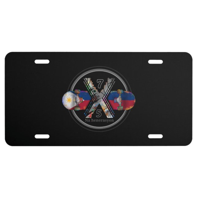 Made in Philippines 1975 License Plate (Front)