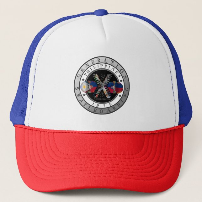 Made in Philippines 1975 Logo Trucker Hat (Front)