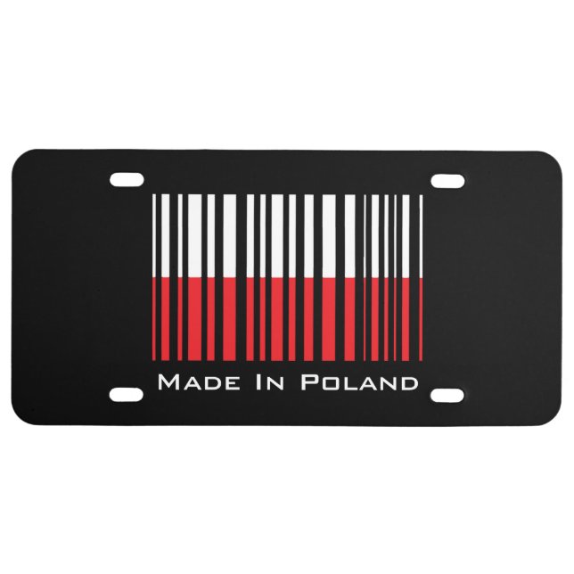 Made in Poland License Plate (Front)