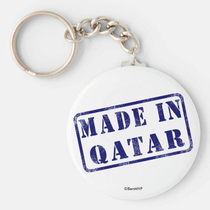Made in Qatar Keychain