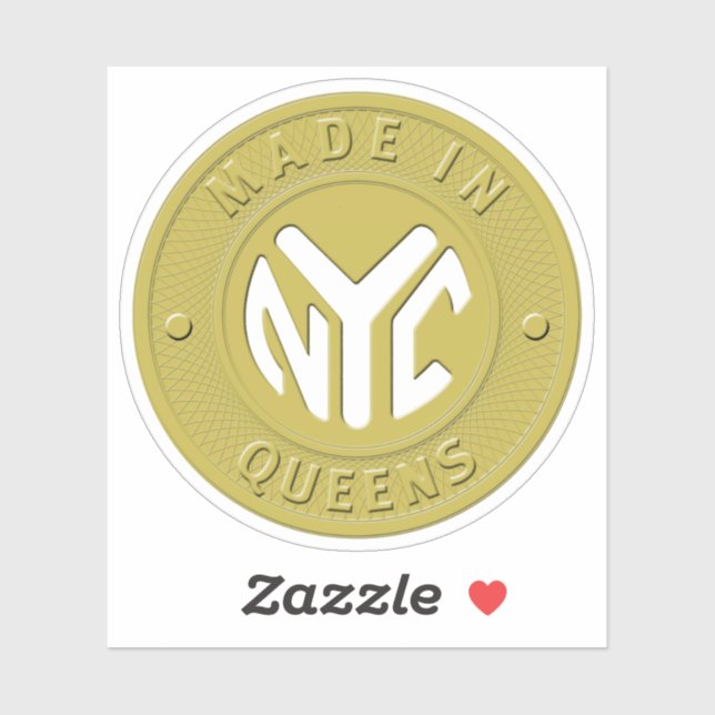 Made In Queens Token Sticker (Sheet)