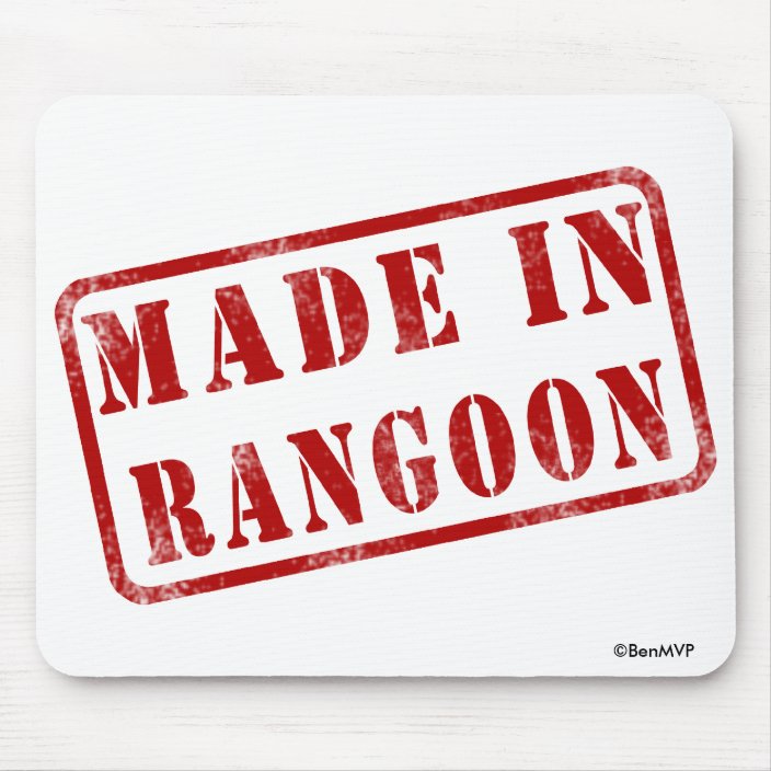 Made in Rangoon Mousepad