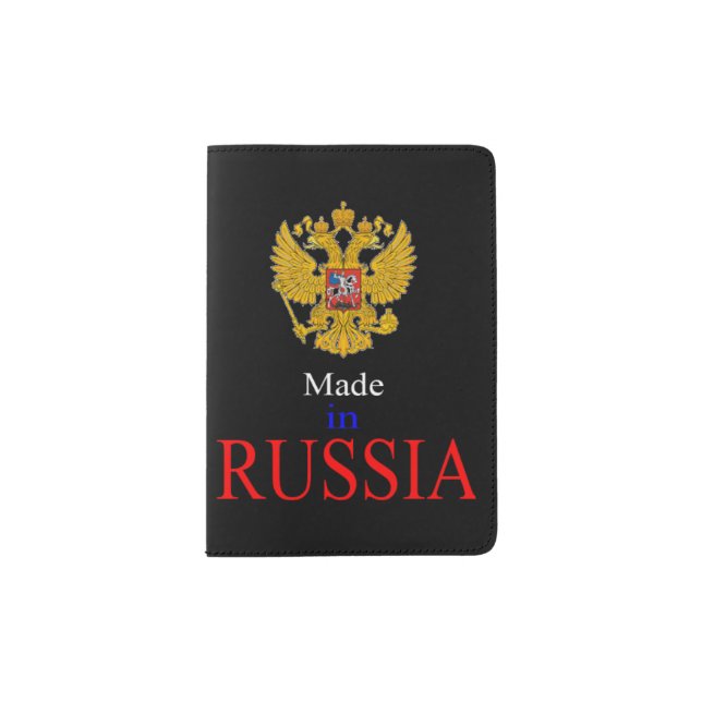 made in russia Passport Holder (Front)