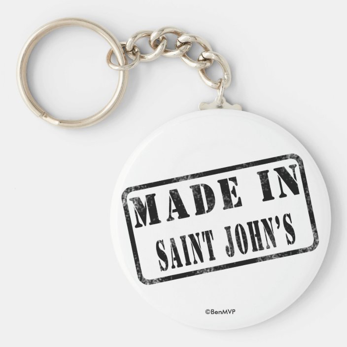 Made in Saint John's Key Chain