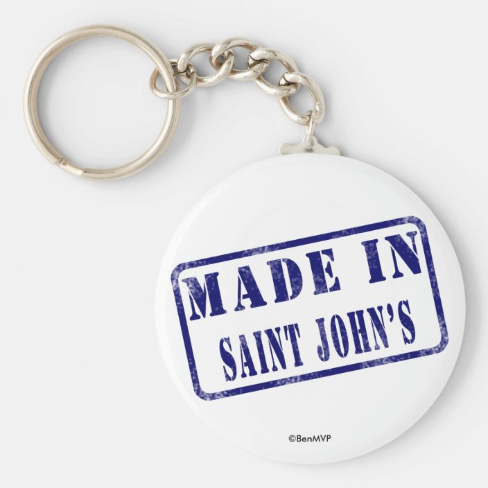 Made in Saint John's Keychain