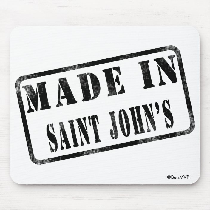 Made in Saint John's Mouse Pad