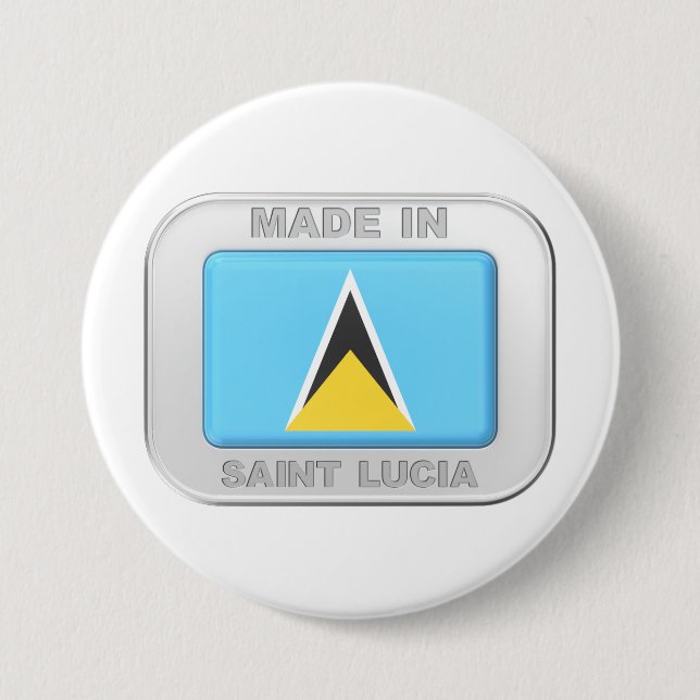 Made in Saint Lucia Button (Front)
