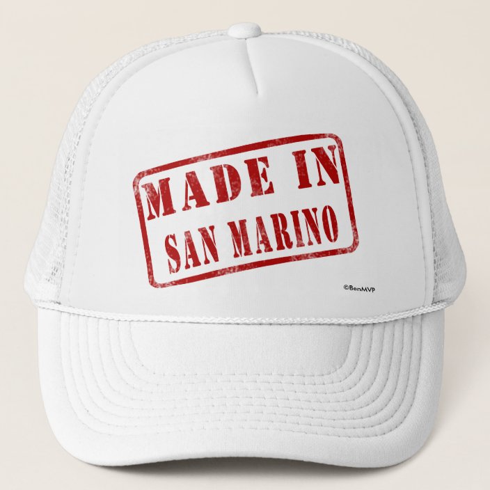 Made in San Marino Trucker Hat