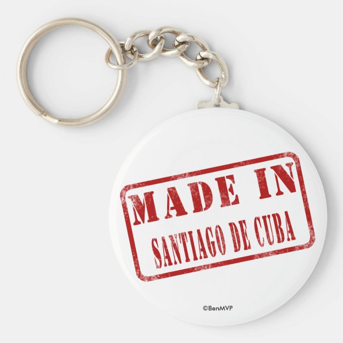 Made in Santiago de Cuba Keychain