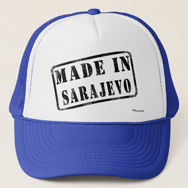 Made in Sarajevo Trucker Hat (Front)