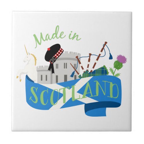 Made In Scotland Ceramic Tile