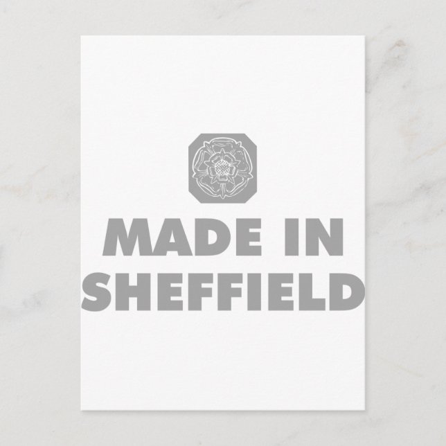 Made in Sheffield Postcard (Front)
