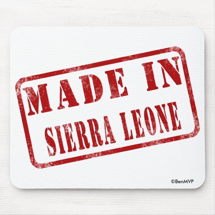 Made in Sierra Leone Mouse Pad