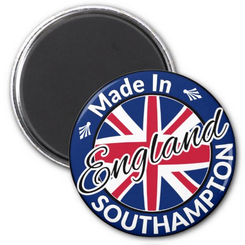 Made in Southampton England Union Jack Flag Magnet