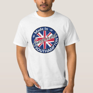 Made in Southampton England Union Jack Flag T-Shirt
