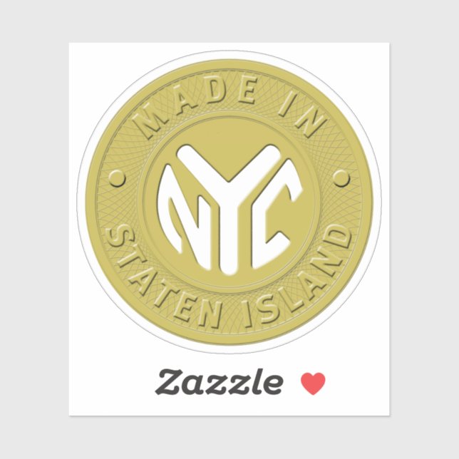 Made In Staten Island Token Sticker (Sheet)