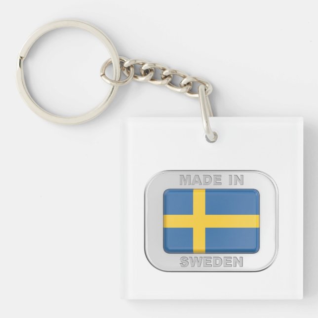 Made in Sweden Keychain (Front)