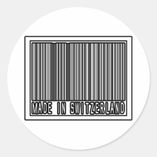 Made In Switzerland Classic Round Sticker