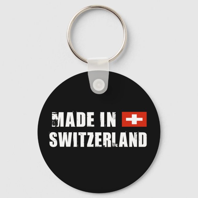 Made in Switzerland Keychain (Front)