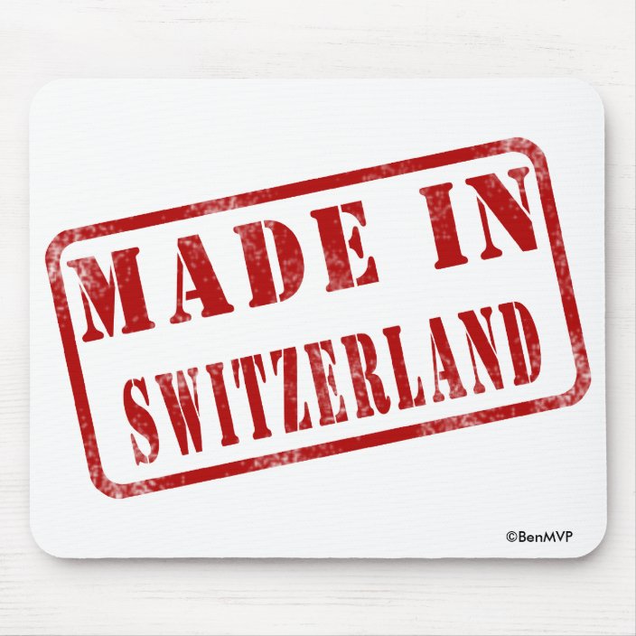 Made in Switzerland Mousepad