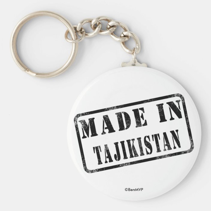 Made in Tajikistan Key Chain
