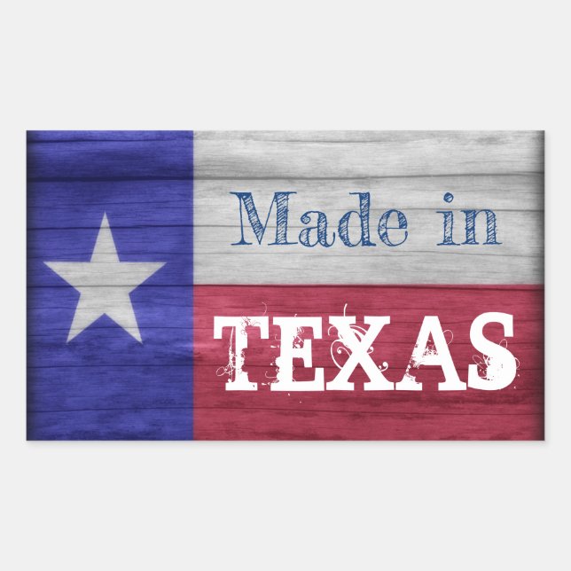 Made in Texas Label Sticker (Front)