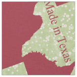 Made in Texas State Map Custom Fabric