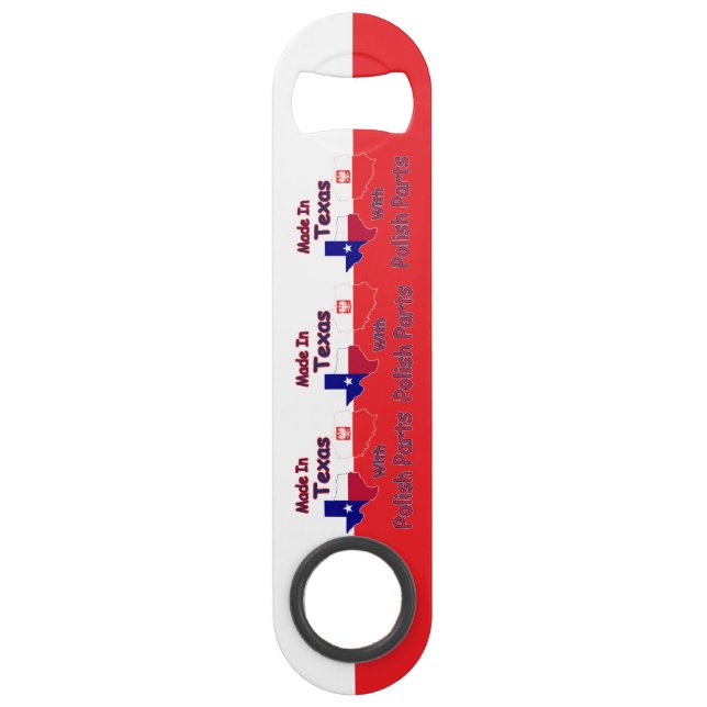 Made In Texas With Polish Parts Bar Key (Front)
