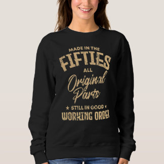 Made In The 50s Fifties Vintage Original Parts Ret Sweatshirt