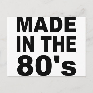 Made in the 80s - Birthday Postcard