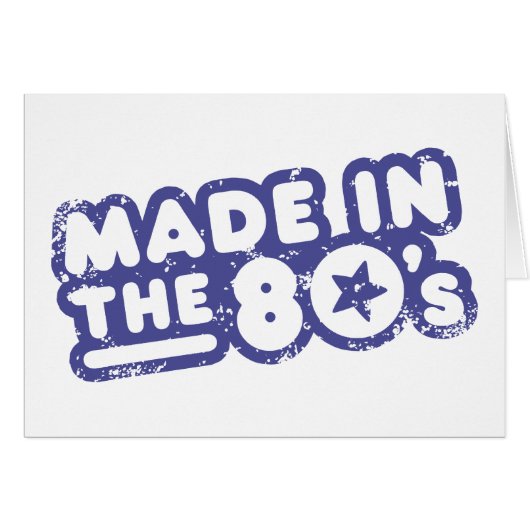 Made In The 80's Cards (Front Horizontal)