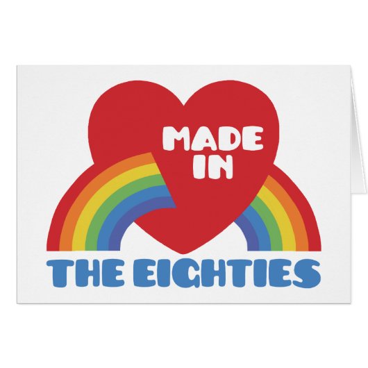 Made in the 80's cards (Front Horizontal)