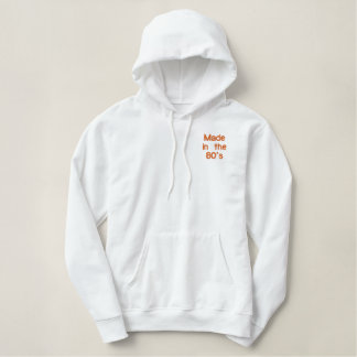 Made in the 80's embroidered hoodie