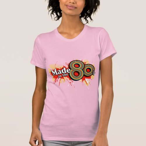 Made in the 80s ladies multi_colour logo t_shirt