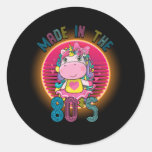 Made In The 80&#39;s My Little Pony Moonstone Classic Round Sticker
