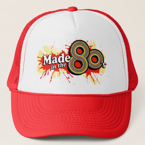 Made in the 80s retro design hat