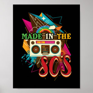 Made In The 80s Vintage 80s Costume Party Cassette Poster