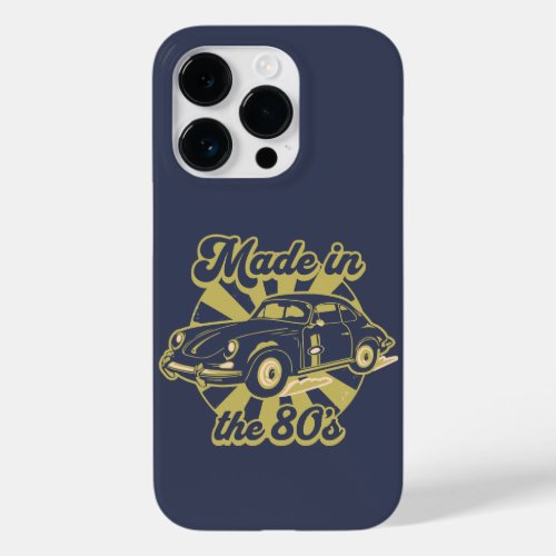 made in the 80s vintage golden classic car lovers Case_Mate iPhone 14 pro case