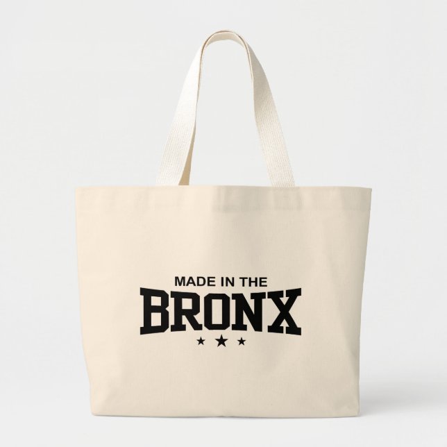 Made in the Bronx Large Tote Bag (Front)