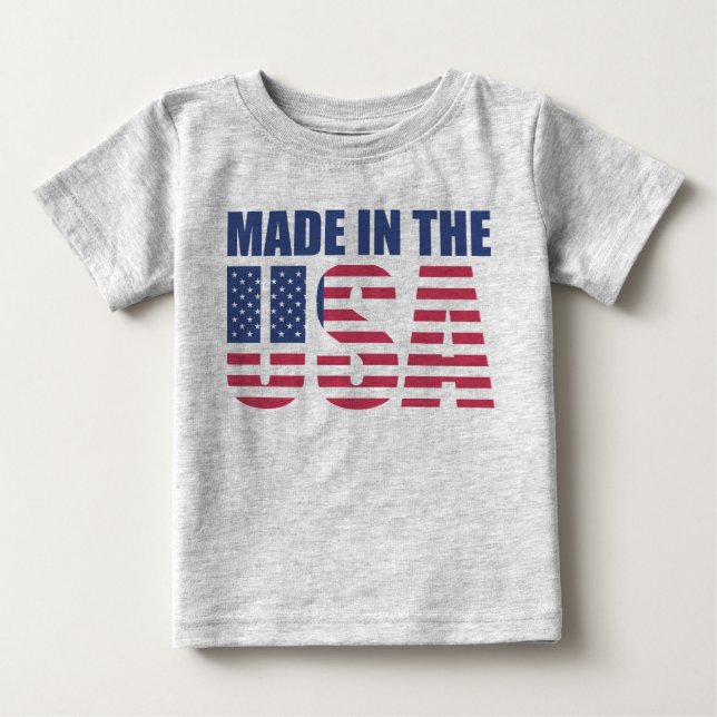 Made In The USA Baby T-Shirt (Front)