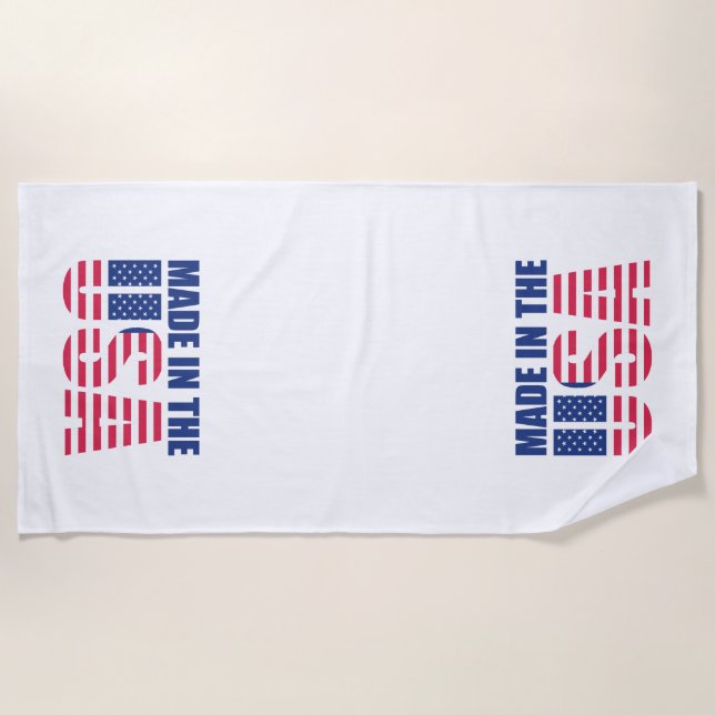 Made in the USA Beach Towel (Front)