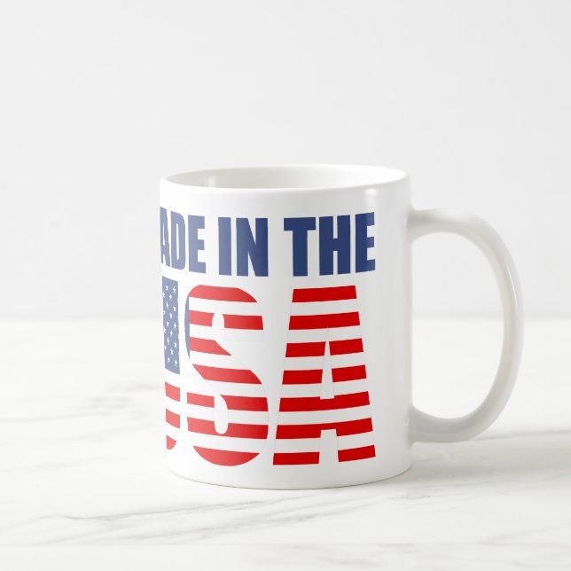 made in the usa coffee mug (Right)