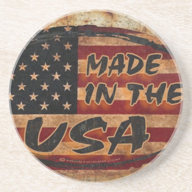 Made in the USA Drink Coaster (Front)
