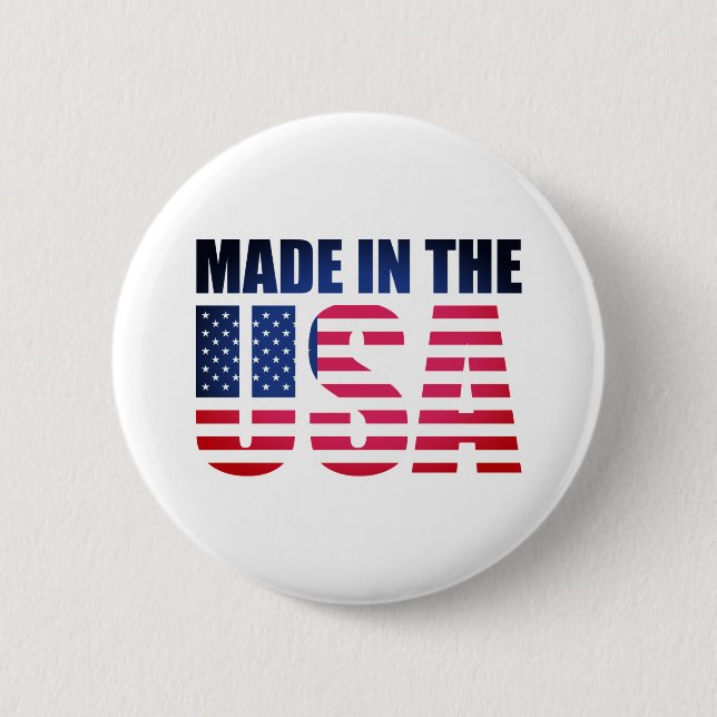 Made in the USA Flag Button (Front)