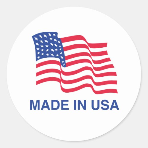 Made in the USA Flag Sticker