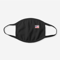 Made In The USA Label Black Cotton Face Mask