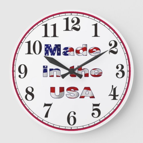 Made in the USA Large Clock